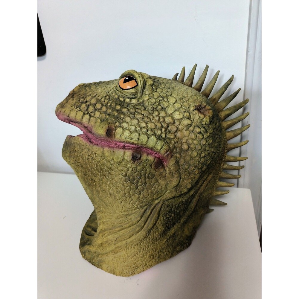 ADULT LIZARD GECKO REPTILE TROPICAL IGUANA DINOSAUR ANIMAL COSTUME LATEX MASK